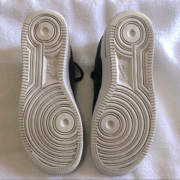 Kids Nike Air Force 1 double air low black - size 4.5y - Picture 4 of 6